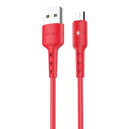 Picture of Hoco X30 Star Charging data cable for Micro Red
