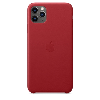 Picture of iPhone 11 Pro Max Leather Case - (PRODUCT)RED MX0F2ZM/A