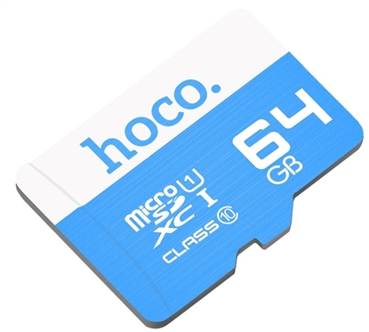 Picture of Hoco TF High Speed Memory Card MicroSD 64GB Light Blue