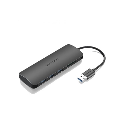 Picture of VENTION CHHHA HUB 3 Ports USB3.0 with Card Reader 0.1M Gray Metal