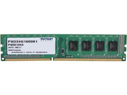 Picture of Patriot DDR3 4GB 1600MHz - PSD34G160081