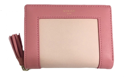Picture of Miniso Women’s Short Wallet with Tassels Pink