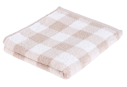 Picture of Miniso Simple Plaid Towel Beige