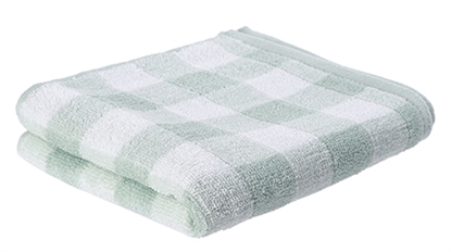 Picture of Miniso Simple Plaid Towel Green