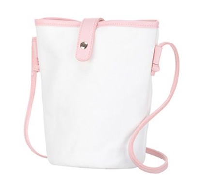 Picture of Miniso Simple Canvas Crossbody Bag Pink