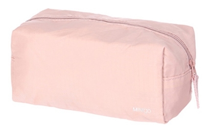 Picture of Minigo Portable Double Zipper Cosmetic Bag Pink