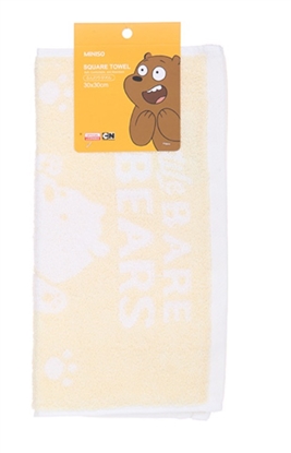 Picture of Miniso We Bare Bears Cartoon Towel Yellow
