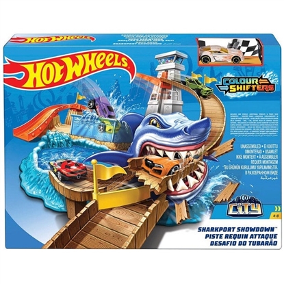 Picture of Hot Wheels City Colour Shifters Sharkport Showdown Playset