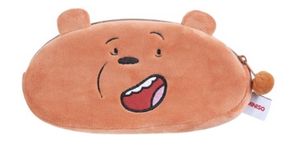 Picture of Miniso We Bare Bears Pencil Case Grizzly Brown