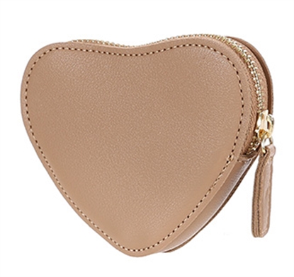 Picture of Miniso Heart-Shaped Coin Purse Dark Apricot