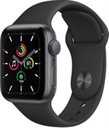 Picture of Apple Watch SE GPS, 40mm Space Gray Aluminium Case with Black